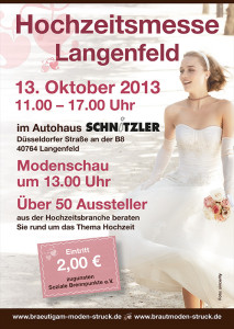 Hochzeitsmesse Langenfeld A6-Flyer-105x148mm-Flyer einzeln Seite-1 internet